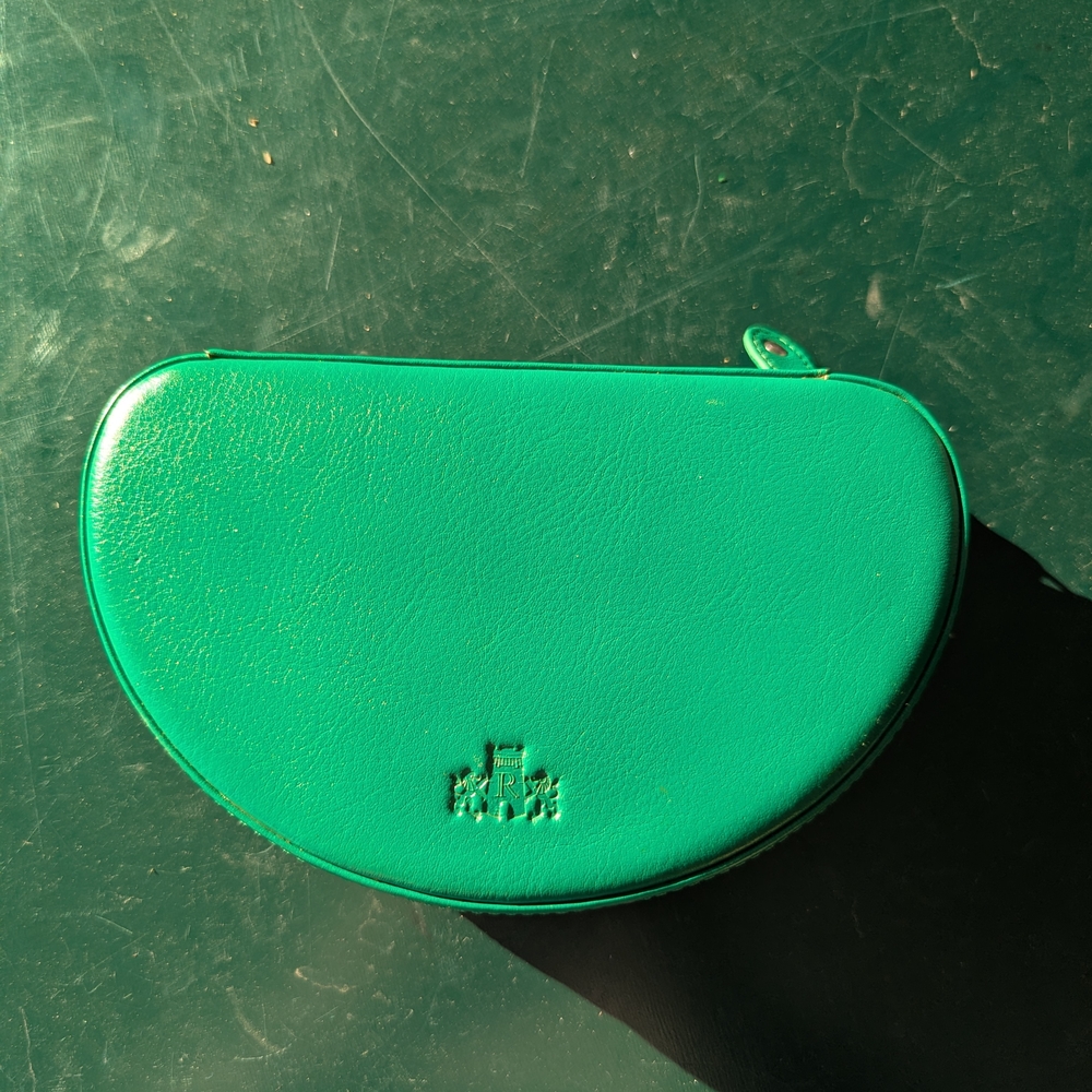 Green Leather Clutch